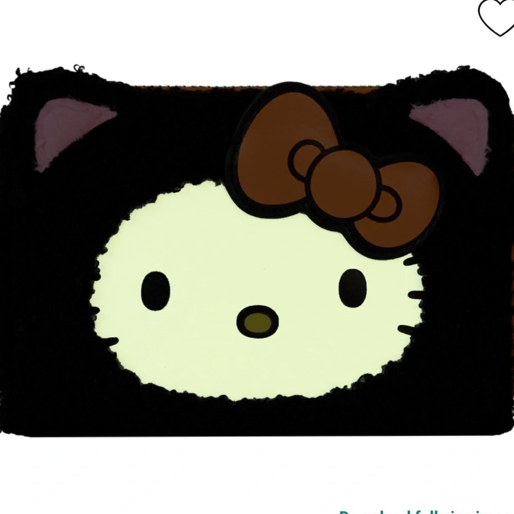 Loungefly 🎃 Sanrio Exclusive Hello Kitty Costume Sherpa Glow Zip Around Wallet